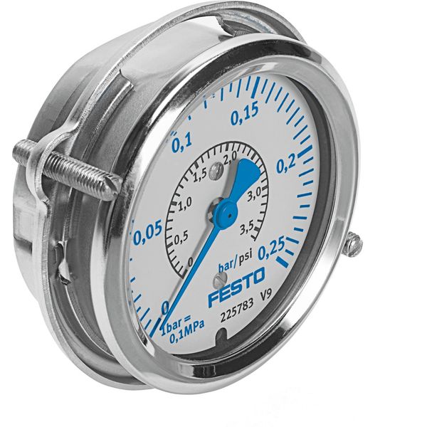 FMA-63-0,25-C Flanged pressure gauge image 1