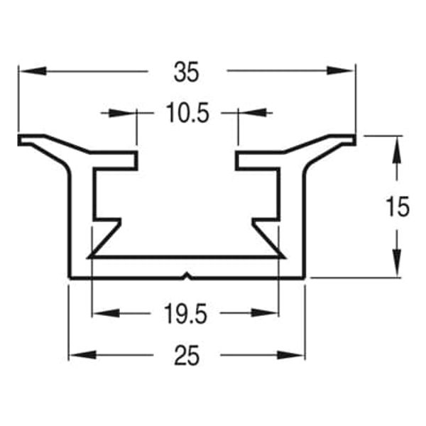 ALUMINIUM PROFILE W1000 image 1