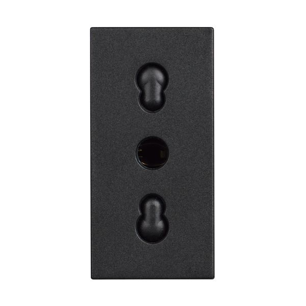 CLASSIA - ITALIAN SOCKET 10/16A BLACK image 1