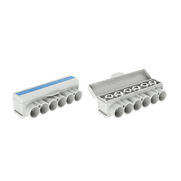 SLT50-6-3 blue Al 10-50/Cu 2.5-35 + 3x2,5mm2 1000V Distribution block image 2