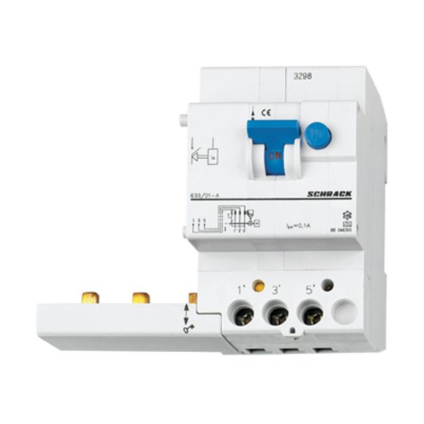 Residual Current Add-on Block 63A, 3-pole, 100mA, type A image 1