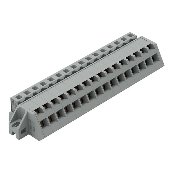 1-conductor female connector, angled CAGE CLAMP® 2.5 mm² gray image 2