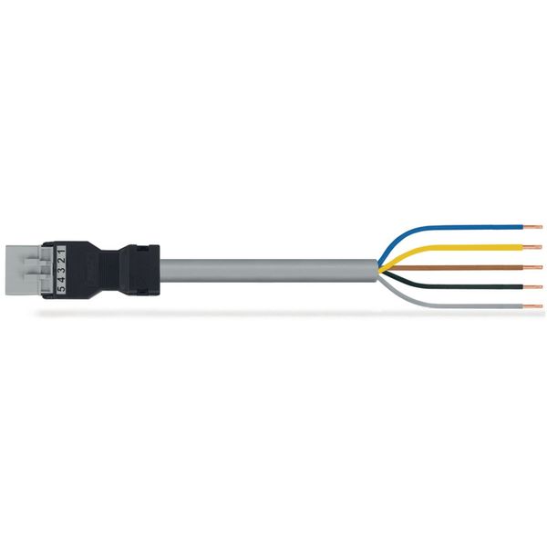 pre-assembled connecting cable Eca Plug/open-ended gray image 1