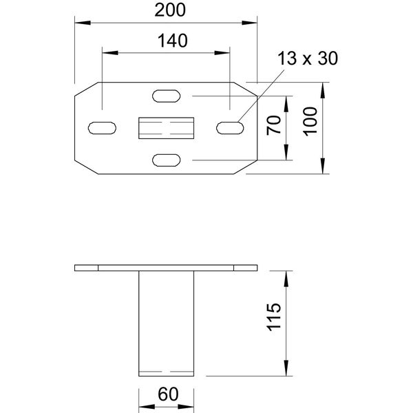 KU 7 FT Head plate for US 7 support 200x100 image 2