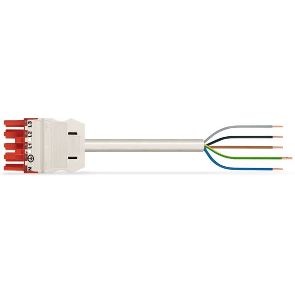 pre-assembled connecting cable Eca Plug/open-ended red image 2