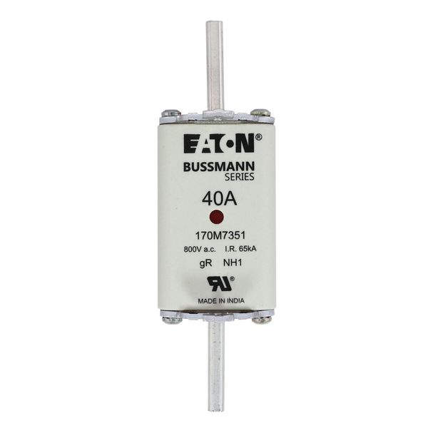 FUSE 40A 800V AC gR SIZE 1 DUAL IND image 3