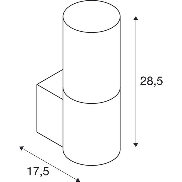 LISENNE wall light, smoked glass, E27 image 1