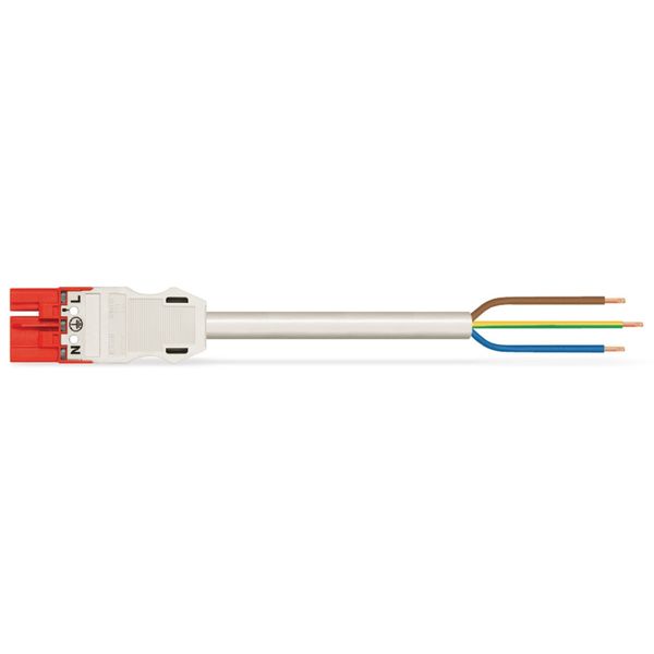 pre-assembled connecting cable Eca Socket/open-ended red image 3
