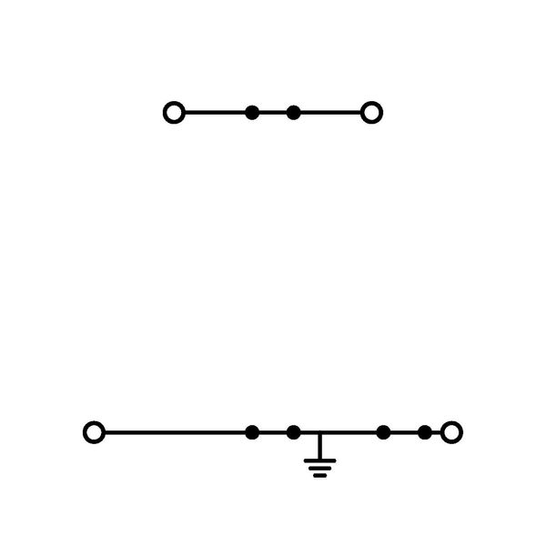 Double-deck terminal block Ground conductor/through terminal block wit image 2