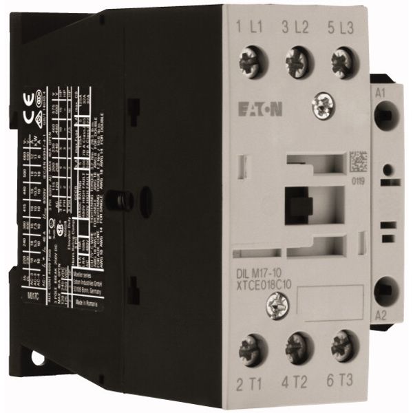 Contactor, 3 pole, 380 V 400 V 7.5 kW, 1 N/O, 220 V 50 Hz, 240 V 60 Hz, AC operation, Screw terminals image 4