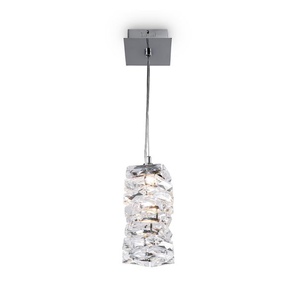 Modern Coil Pendant lamp Chrome image 1