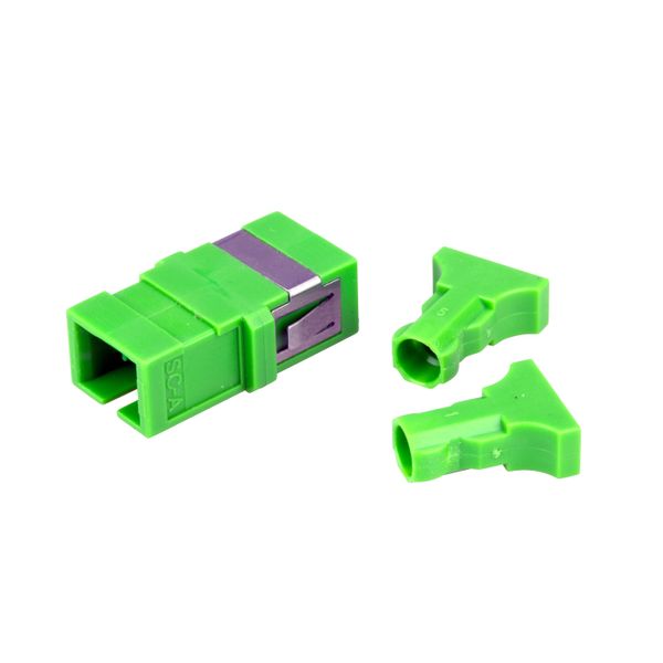 FO Coupler SC/APC-Simplex,  Singlemode, w/o flange,green,ECO image 2