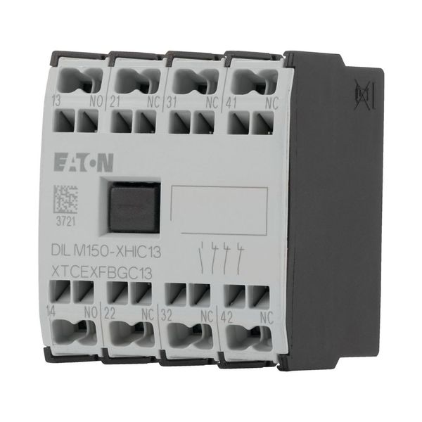 Auxiliary contact module, 4 pole, Ith= 16 A, 1 N/O, 3 NC, Front fixing, Spring-loaded terminals, DILMC40 - DILMC150 image 8