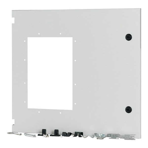 Front door for IZMX16, withdrawable, HxW=550x600mm, IP55, grey image 4