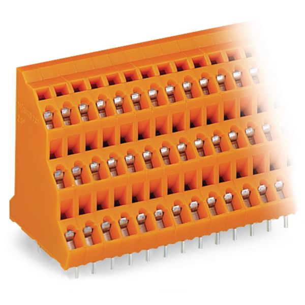 Triple-deck PCB terminal block 2.5 mm² Pin spacing 5.08 mm orange image 4