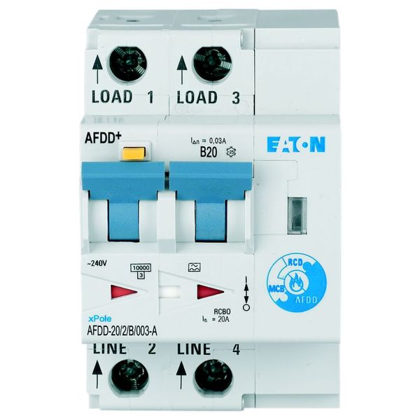 Arc Fault Detection Device, 2p, B, 20 A, 30 mA, type A image 22