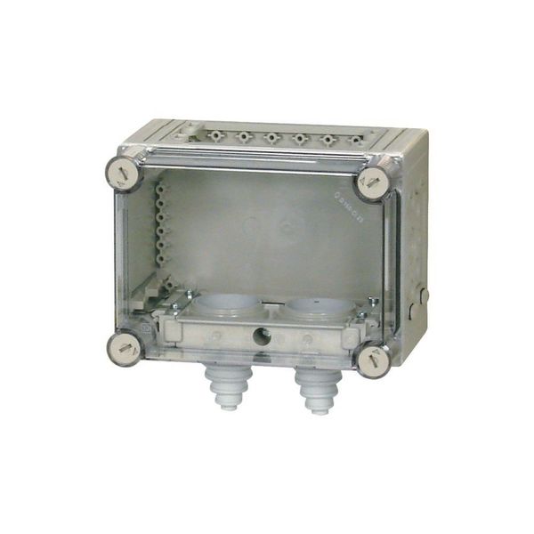 Panel enclosure, with gland plate and cable glands, HxWxD=187.5x250x175mm image 4