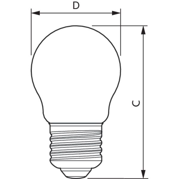 MAS VLE LEDBulbD 2.6-15W E27 GOLDP45SP G image 2