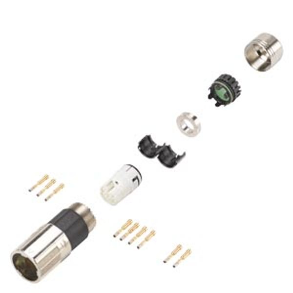 Power connector 7-pole type: 6FX2003-0LU50 SPEED-CONNECT Sz. 0.5 Union nut, Socket  6FX2003-0LU50 image 1