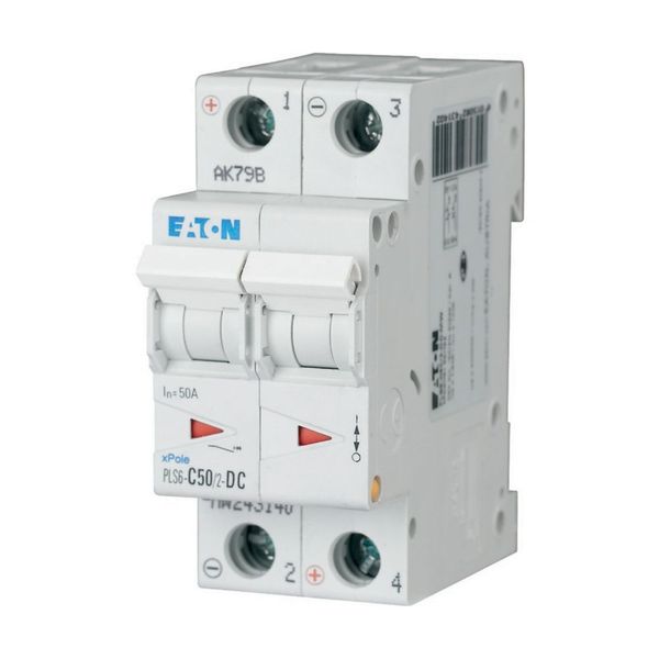 Miniature circuit breaker (MCB), 50 A, 2p, characteristic: C, DC image 9