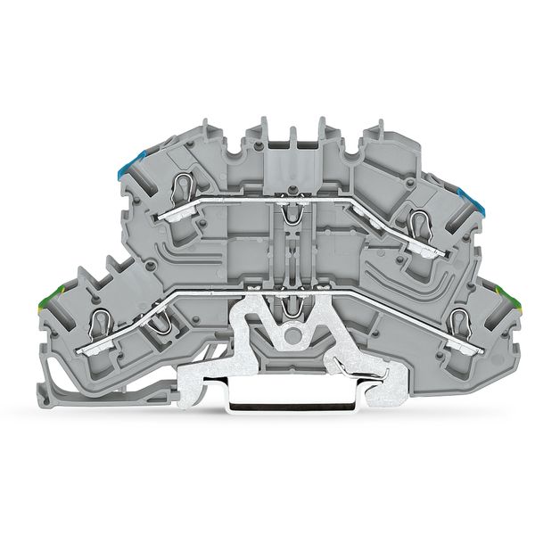 Double-deck terminal block Ground conductor/through terminal block sam image 1