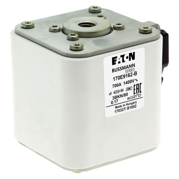 Fuse-link, high speed, 700 A, AC 1400 V, size 3, aR, IEC, with indicator image 20