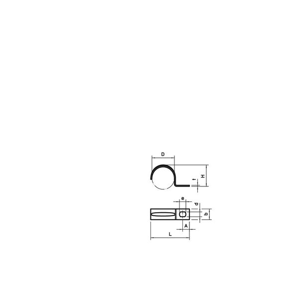 604 12 G Fastening clip single lobe 12mm image 2