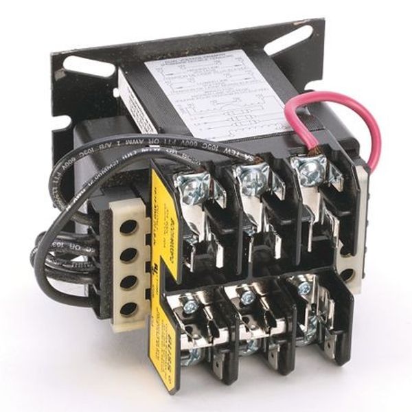 Allen-Bradley, 1497 - CCT Standard Transformer, 80VA, 240/480V 60Hz / 220/440V 50Hz Primary, 110V 50Hz / 120V 60Hz Secondary, 0 Pri - 0 Sec Fuse Blocks, No Cover/ No Sec. Fuse image 1