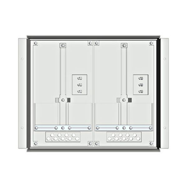 Meter box insert 1-row, 2 meter boards / 8 Modul heights image 1