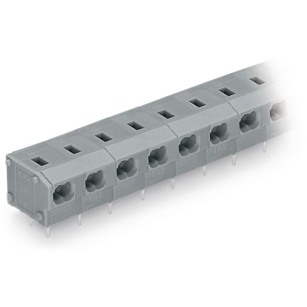 2-conductor PCB terminal block 0.75 mm² Pin spacing 7.5/7.62 mm gray image 2