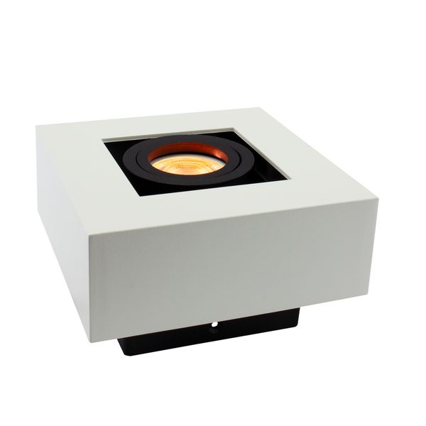 MIRORA GU10 SURFACE GU10 250V IP20 145X145X85mm WHITE BLACK square regulated eye image 9