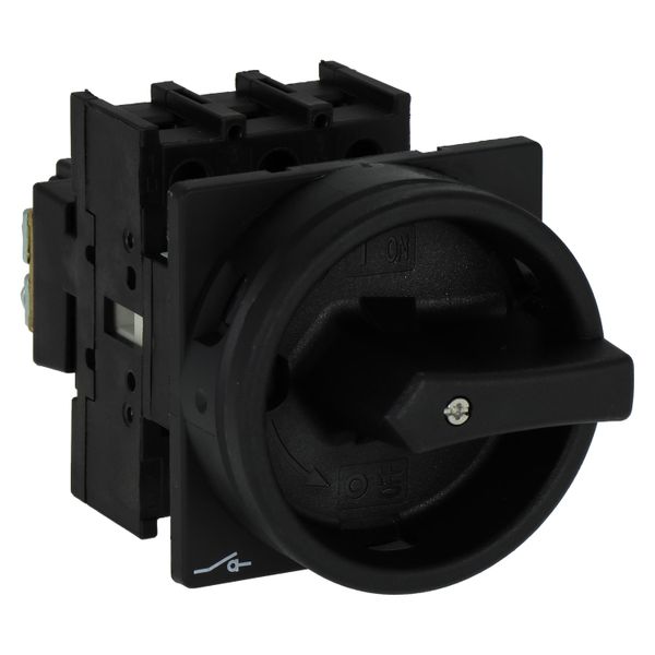 Main switch, P1, 40 A, flush mounting, 3 pole, STOP function, With black rotary handle and locking ring, Lockable in the 0 (Off) position image 20