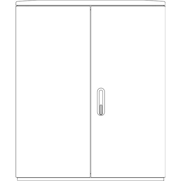 Cable management enclosure 2 door, F6, RAL7032, IP44 image 2