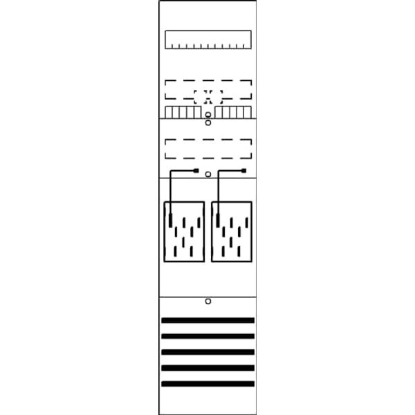 BF17M2 Meter panel, Field width: 1, Rows: 0, 1050 mm x 250 mm x 160 mm, IP2XC image 17