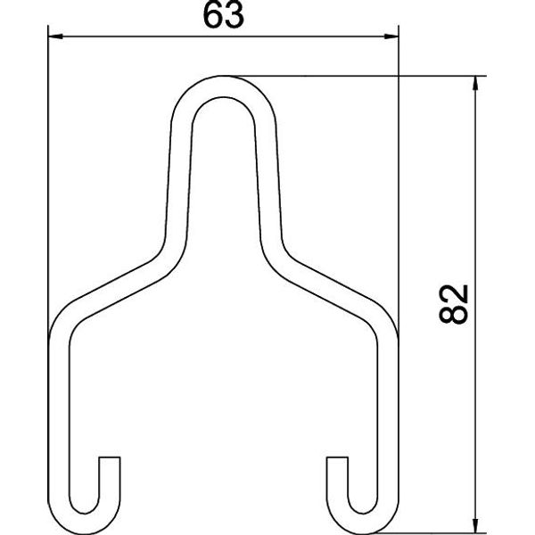 AHB 50 D4 A4 Suspension clamp for AZK 50 and LTS 50 image 2