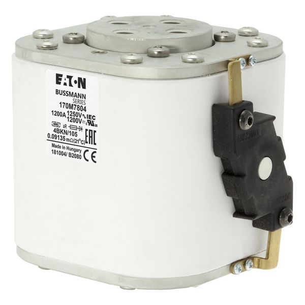 Fuse-link, high speed, 1200 A, AC 1250 V, size 4, 120 x 105 x 66 mm, aR, IEC, single indicator image 12