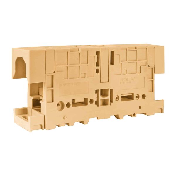 High current terminal bolt/bolt connection 240mm2, panel-mountable, beige color image 1