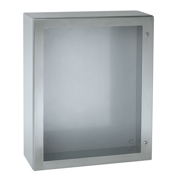 WANDKAST S3X INOX 304L TRANSP. DEUR 800x image 1