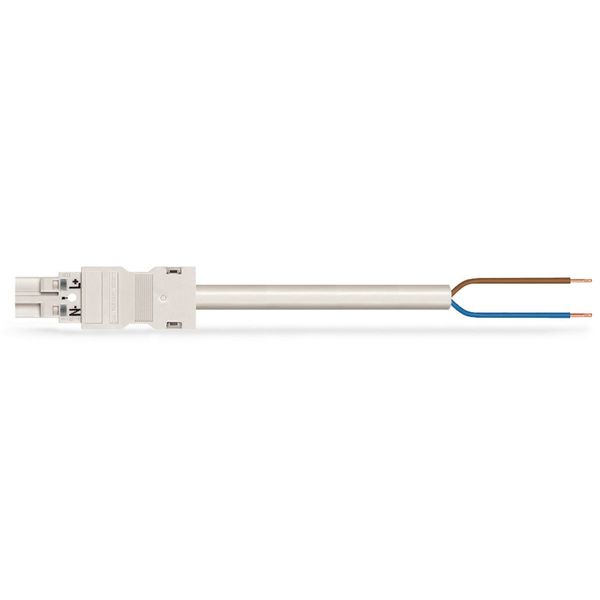 pre-assembled connecting cable Eca Plug/open-ended white image 2