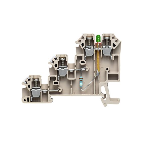 Initiator/actuator terminal, Screw connection, 2.5 mm², 30 V, 24 A, Nu image 1