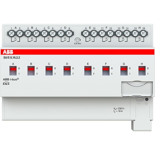 SA/S8.16.2.2 Switch Actuator, 8-fold, 16 A, MDRC image 1