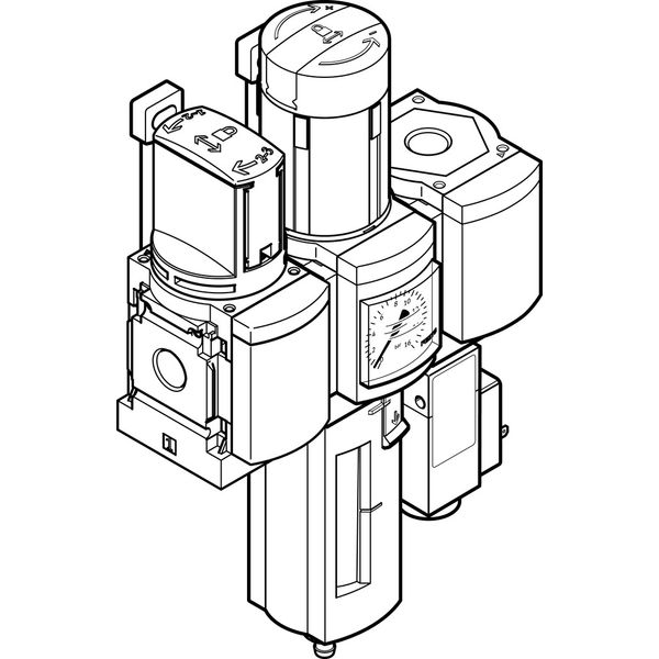 MSB6-1/2:C3J2F3-WP Air preparation combination unit image 1