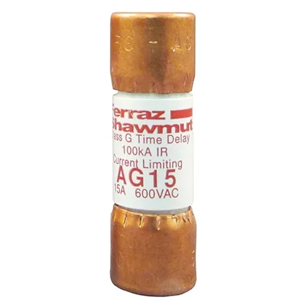 Fuse AG - Class G 600VAC 15A Time Delay Ferrule image 1