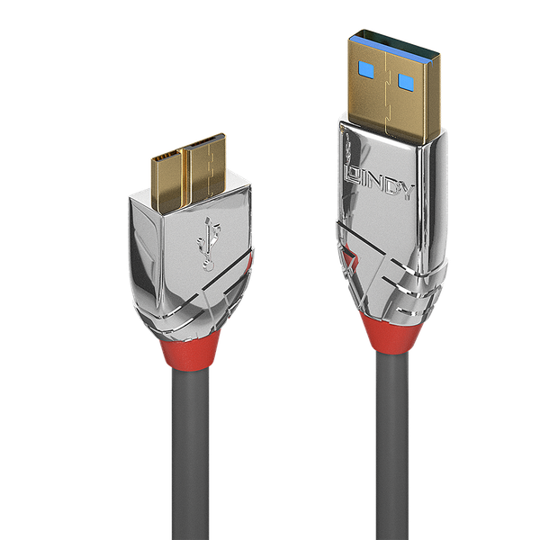 1m USB 3.2 Type A to Micro-B Cable, 5Gbps, Cromo Line USB Type A Male to Micro-B Male image 1