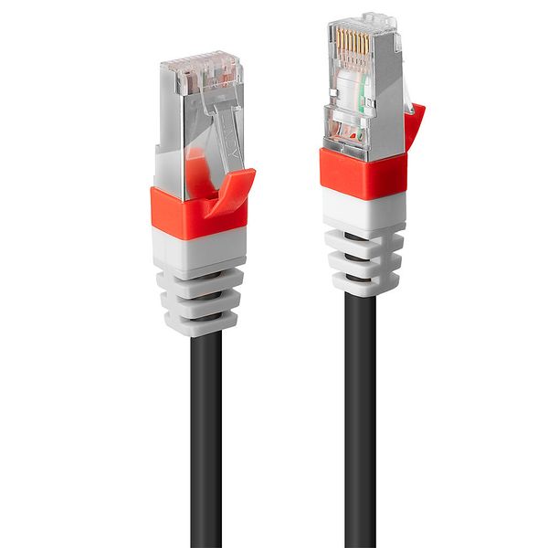 15m Cat.6A S/FTP LSZH Network Cable, Black (Fluke Tested) RJ45, M/M, 500MHz, Copper, 26AWG image 1