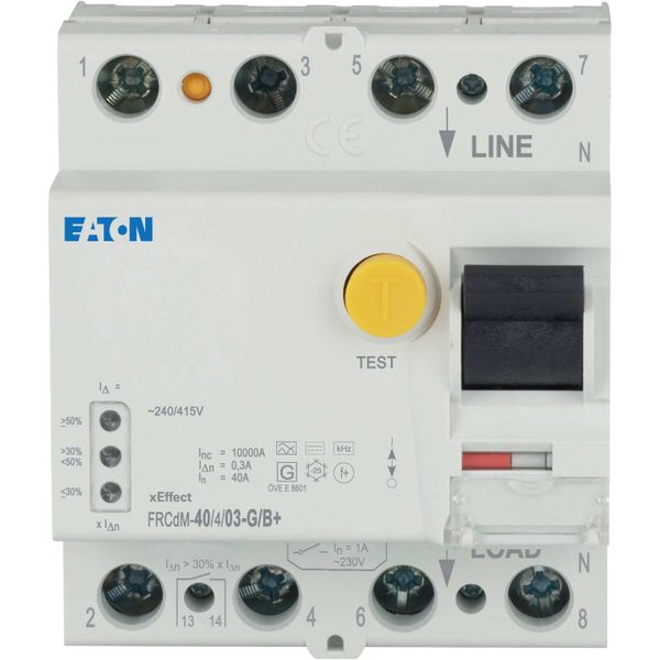 Digital residual current circuit-breaker, all-current sensitive, 40 A, 4p, 300 mA, type G/B+ image 4