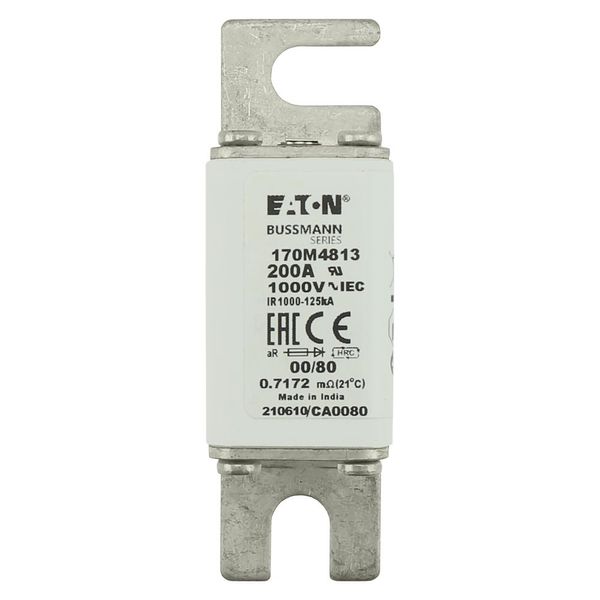 Fuse-link, high speed, 63 A, AC 1000 V, size 00, 30 x 47 x 98 mm, aR, DIN, IEC, single indicator image 14