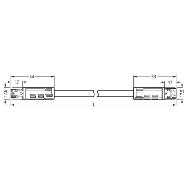 pre-assembled interconnecting cable;Eca;Socket/plug;white image 4