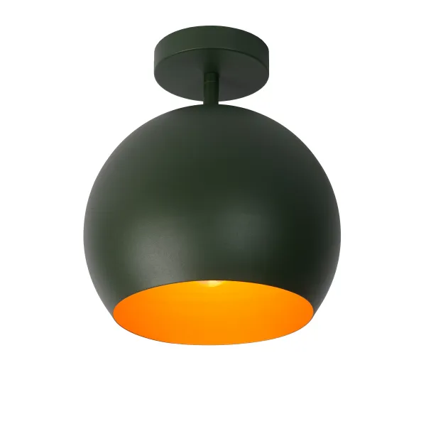 Lucide BINK - Flush ceiling light - Ø 24,5 cm - 1xE27 - Green image 1