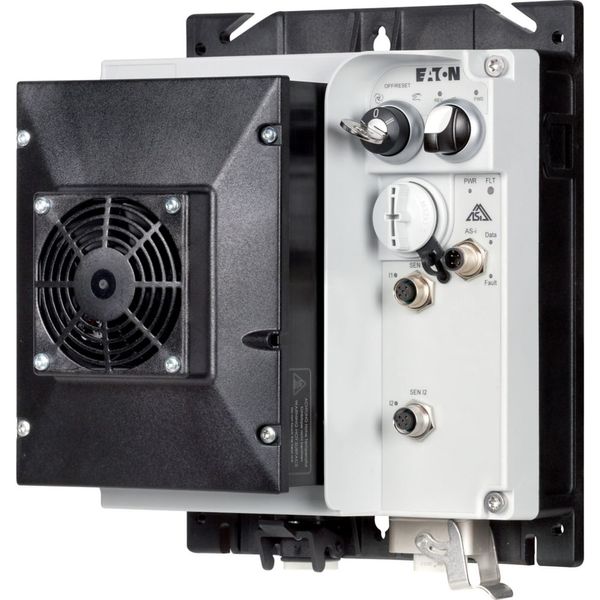 Speed controllers, 8.5 A, 4 kW, Sensor input 4, 180/207 V DC, AS-Interface®, S-7.4 for 31 modules, HAN Q5, with braking resistance, with fan image 8